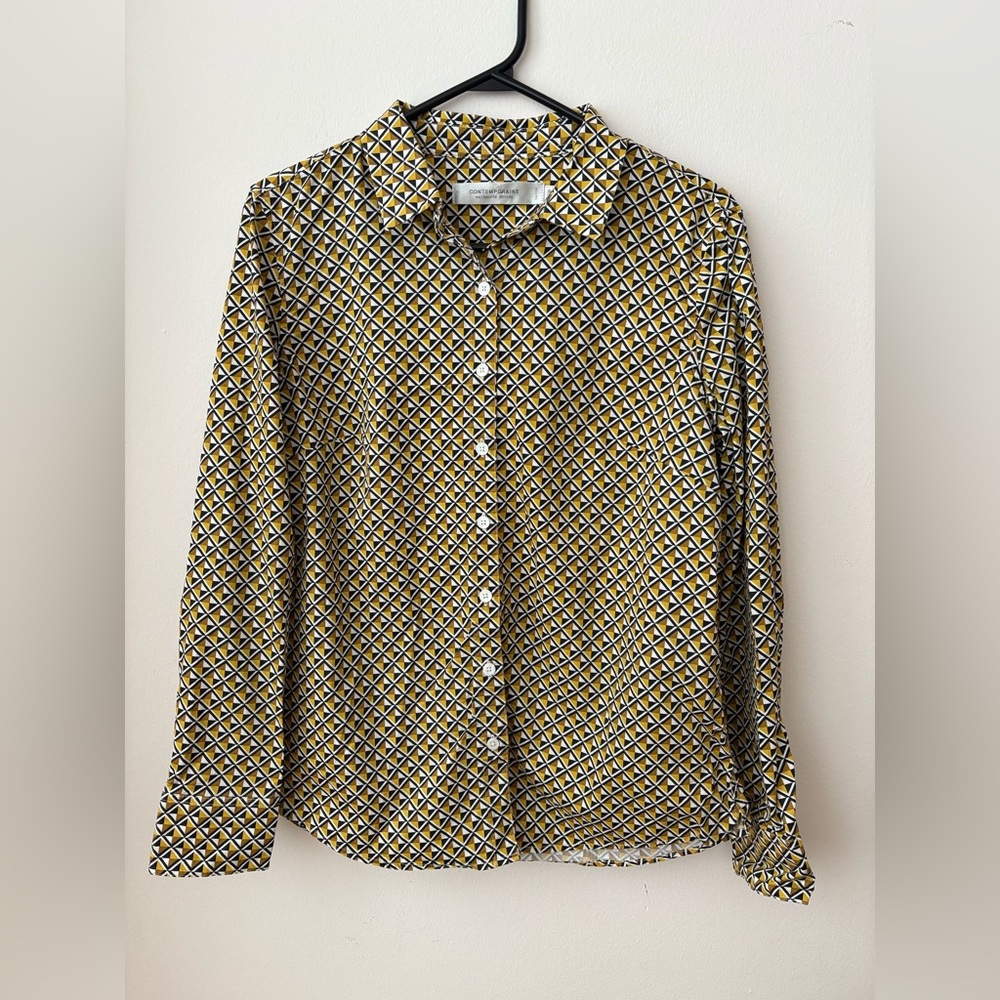 Simons geometric Patterned Shirt taille M/S